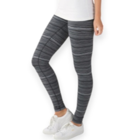 Lululemon Wunder Under Pant III Legging Cyber Stripe Deep Coal Black SZ 4 - Picture 2 of 11